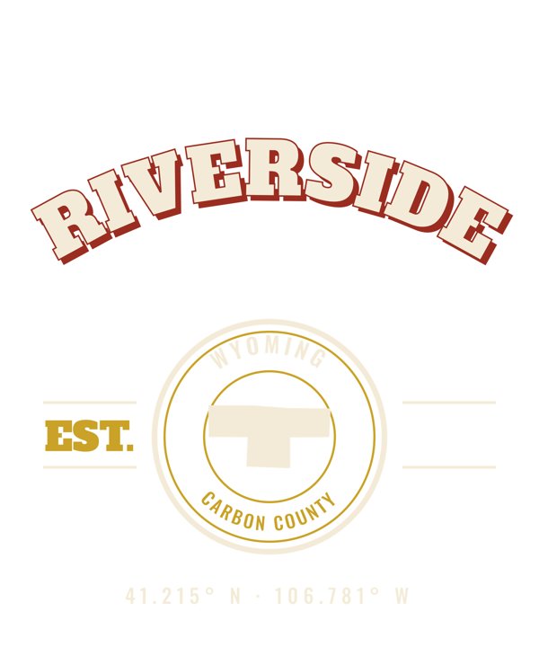 Riverside Est. Tee artwork detail