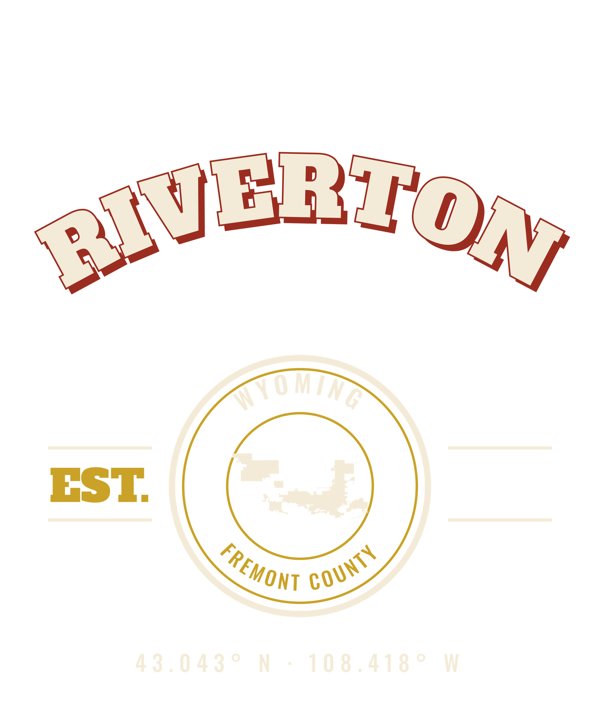 Riverton Est. Tee artwork detail