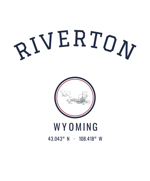 Riverton Hometown Ornament artwork detail