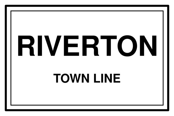 Riverton Town Line Mug artwork detail