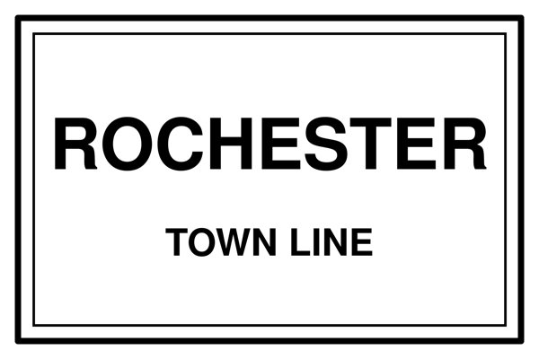 Rochester Town Line Mug artwork detail