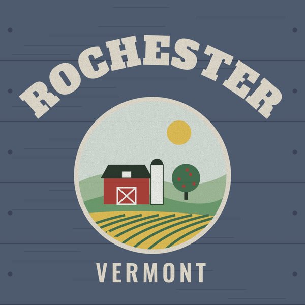 Rochester Hometown Wood Sign artwork detail