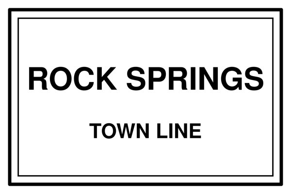 Rock Springs Town Line Mug artwork detail