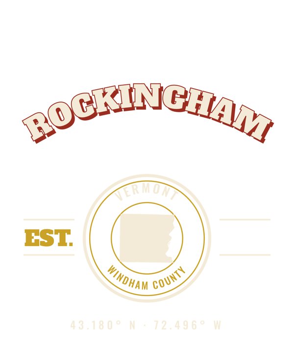 Rockingham Est. Tee artwork detail