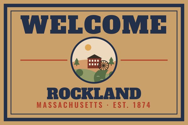 Rockland Welcome Doormat artwork detail