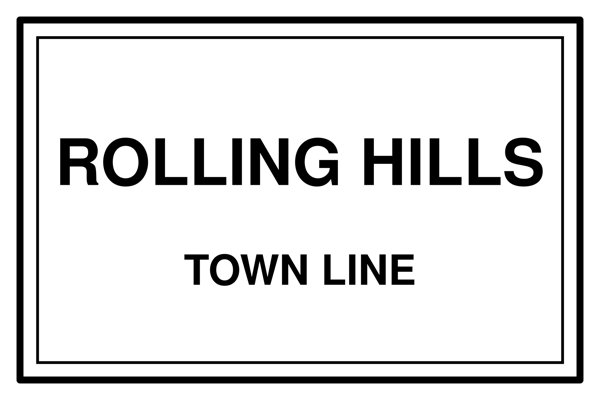 Rolling Hills Town Line Mug artwork detail
