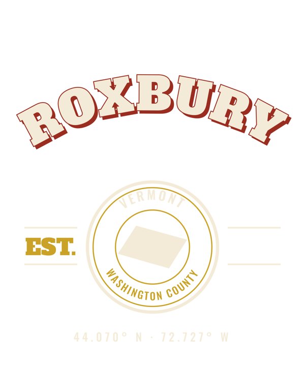 Roxbury Varsity Crewneck artwork detail