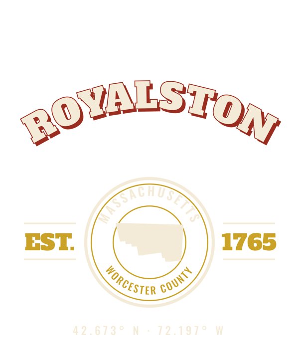 Royalston Est. Tee artwork detail