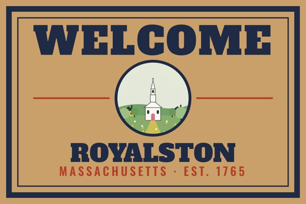 Royalston Welcome Doormat artwork detail