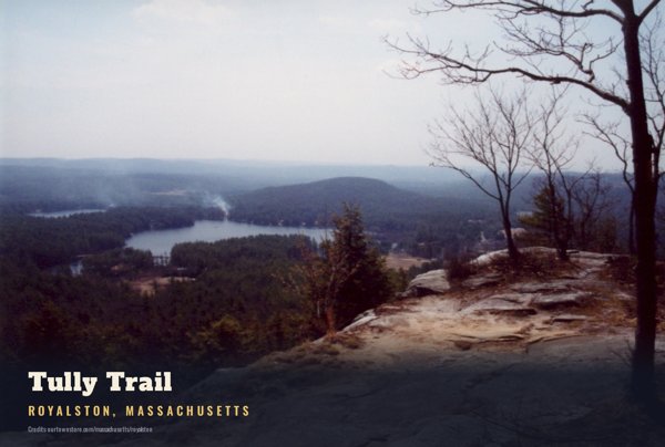 Royalston Tully Trail Postcard artwork detail