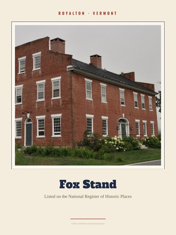Royalton Fox Stand Landmark Print artwork detail