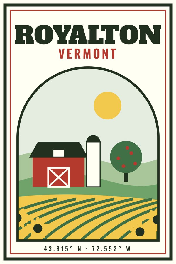 Royalton Garden Flag artwork detail