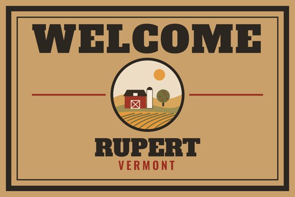 Rupert Welcome Doormat artwork detail