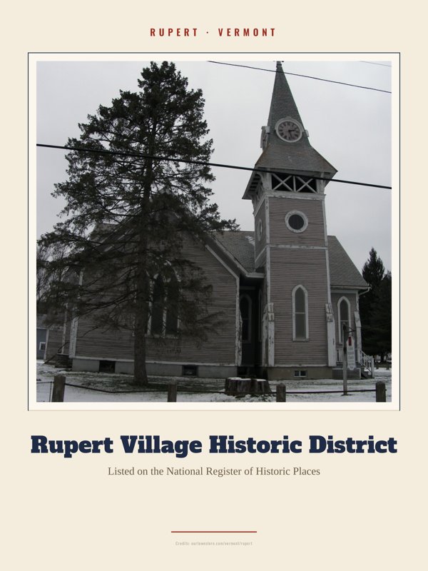 Rupert Rupert Village Historic District Landmark Print artwork detail