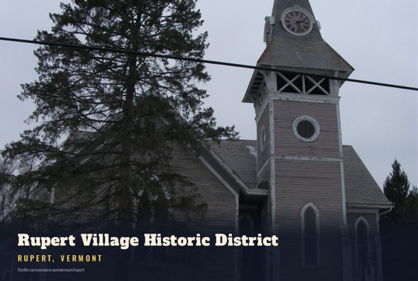Rupert Rupert Village Historic District Postcard artwork detail