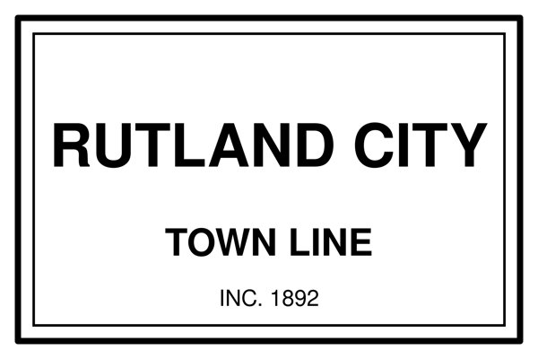 Rutland City Town Line Mug artwork detail