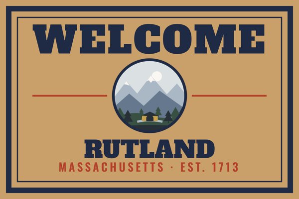 Rutland Welcome Doormat artwork detail