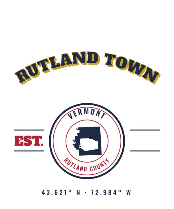 Rutland Town Market Tote artwork detail