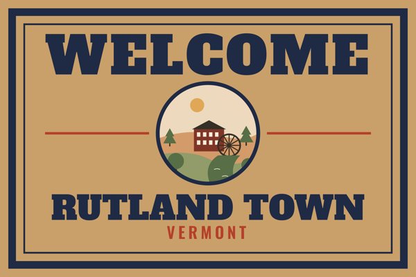 Rutland Town Welcome Doormat artwork detail