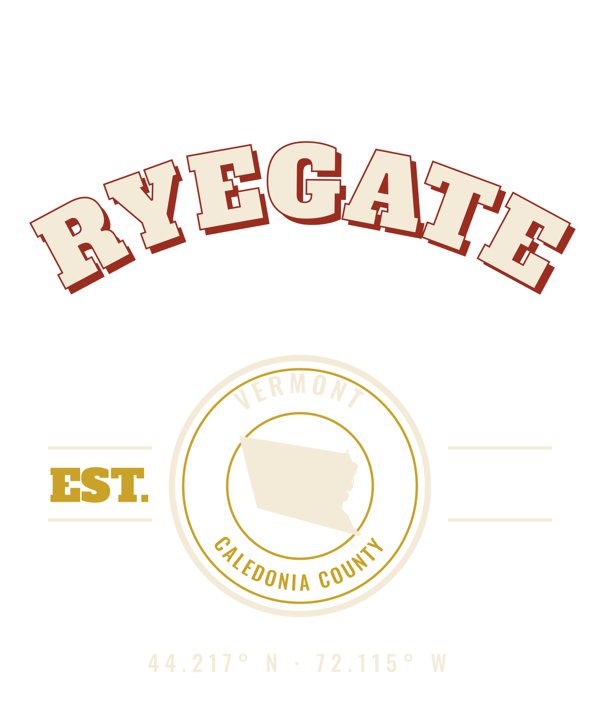 Ryegate Est. Tee artwork detail