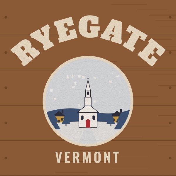 Ryegate Hometown Wood Sign artwork detail