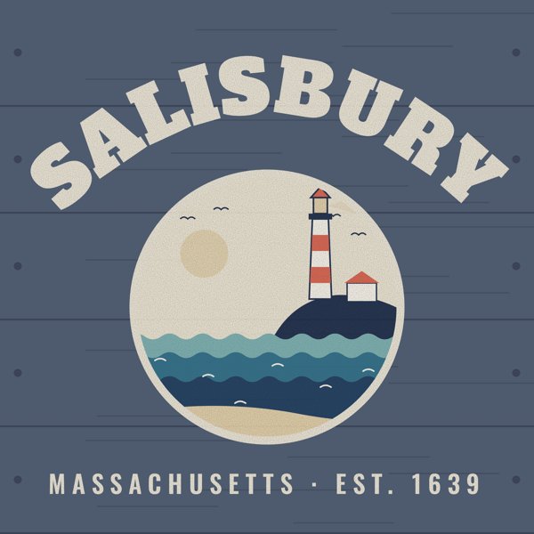Salisbury Hometown Wood Sign artwork detail