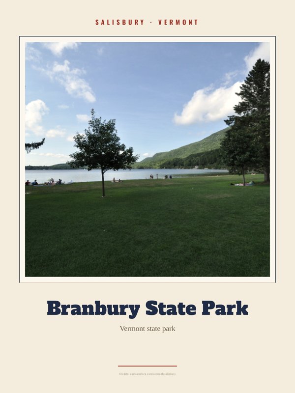 Salisbury Branbury State Park Landmark Print artwork detail