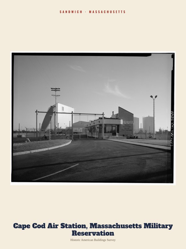 Sandwich Cape Cod Air Station, Massachusetts Military Reservation Archive Print artwork detail