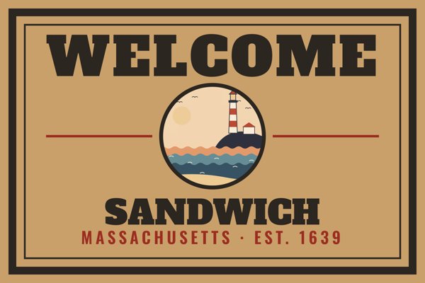 Sandwich Welcome Doormat artwork detail