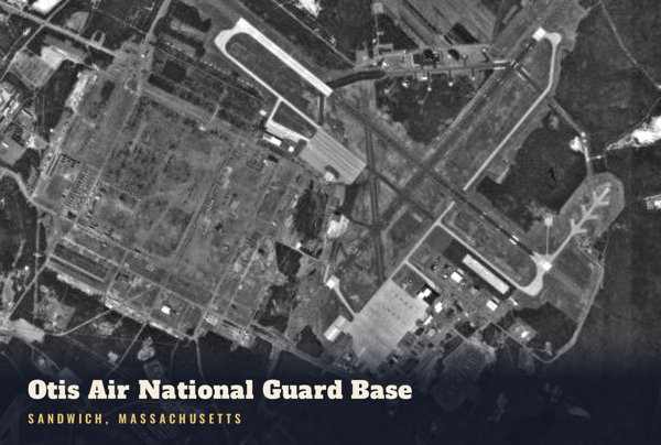 Sandwich Otis Air National Guard Base Postcard artwork detail