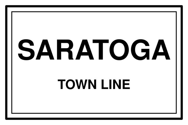 Saratoga Town Line Mug artwork detail