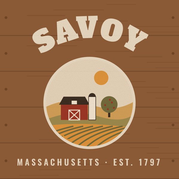 Savoy Hometown Wood Sign artwork detail