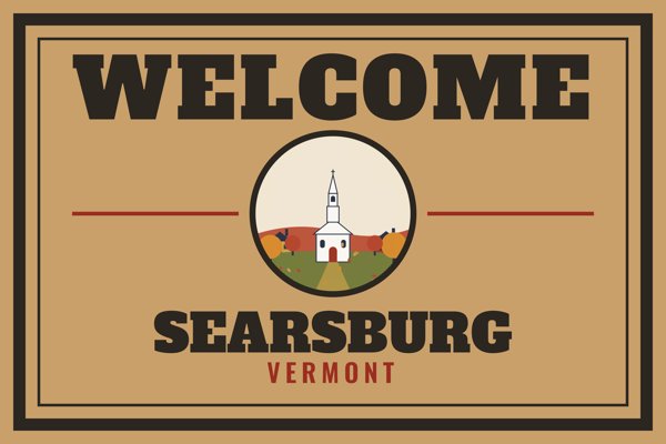 Searsburg Welcome Doormat artwork detail