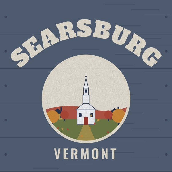 Searsburg Hometown Wood Sign artwork detail