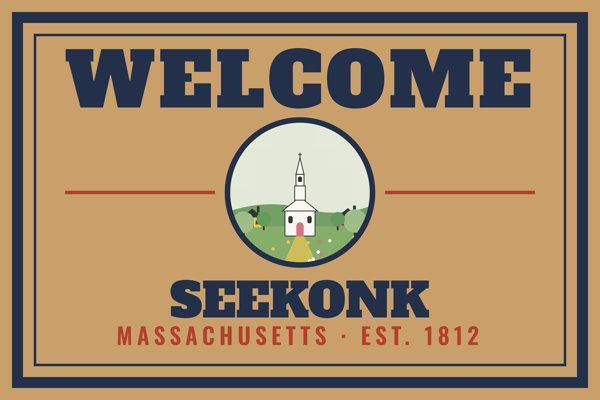 Seekonk Welcome Doormat artwork detail