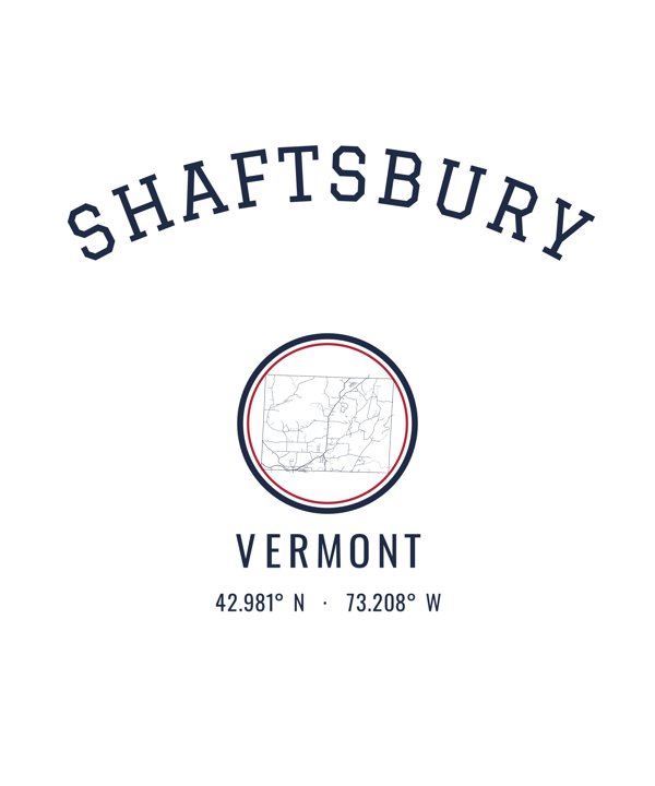 Shaftsbury Hometown Ornament artwork detail