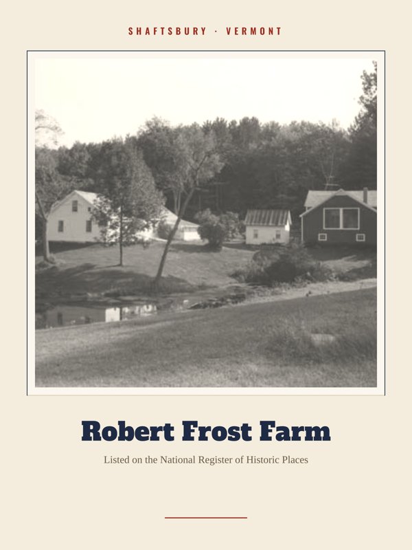 Shaftsbury Robert Frost Farm Landmark Print artwork detail