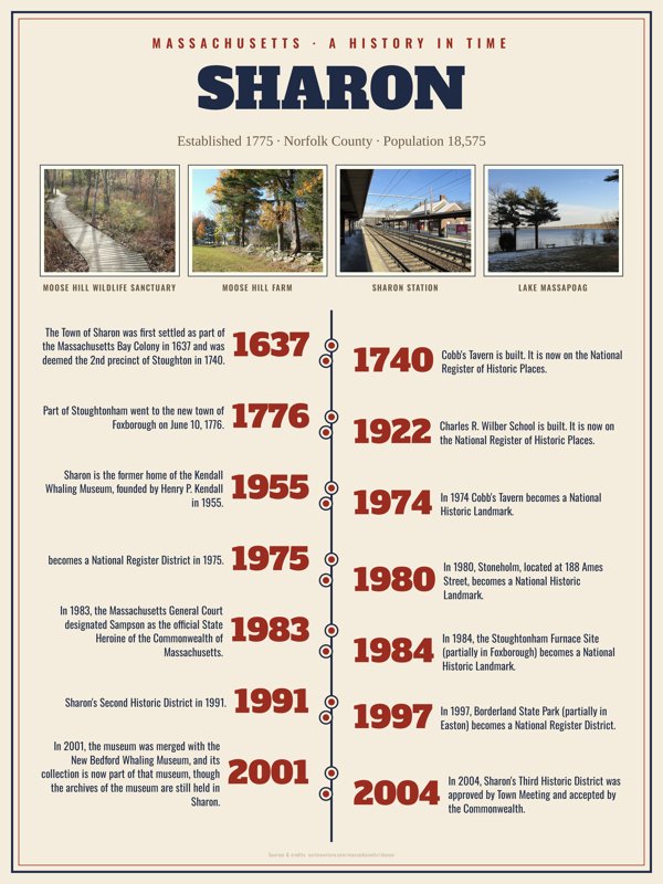 Sharon History Timeline Poster artwork detail
