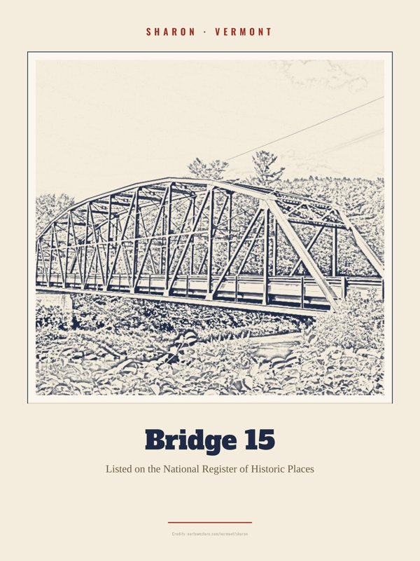 Sharon Bridge 15 Landmark Print artwork detail