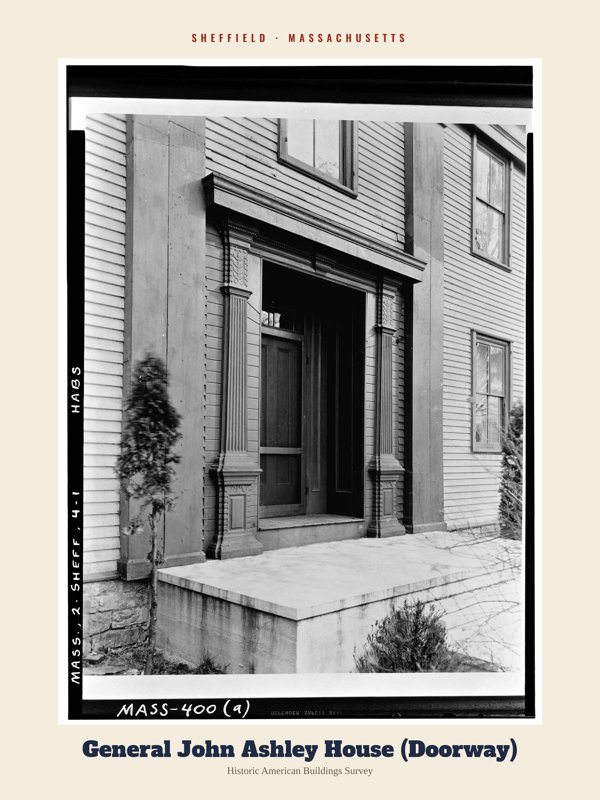 Sheffield General John Ashley House (Doorway) Archive Print artwork detail