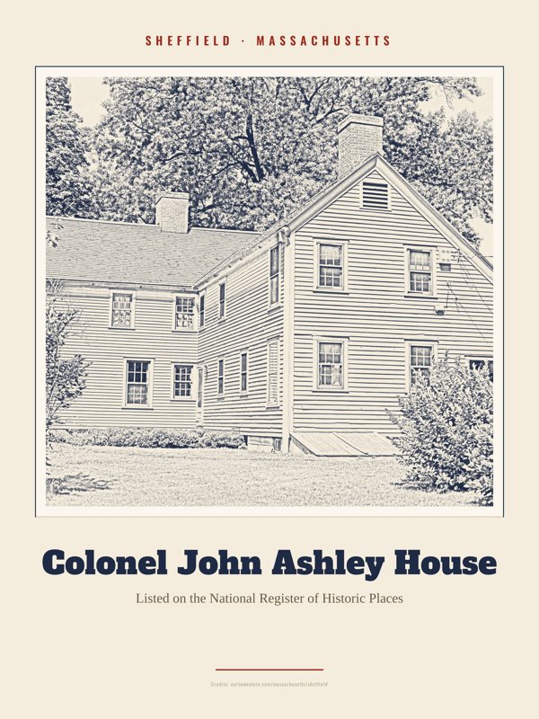 Sheffield Colonel John Ashley House Landmark Print artwork detail