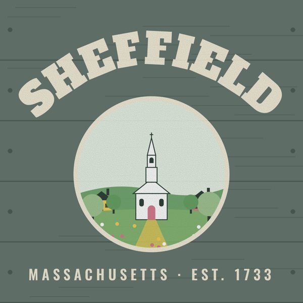 Sheffield Hometown Wood Sign artwork detail