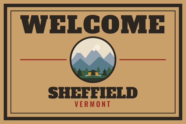 Sheffield Welcome Doormat artwork detail