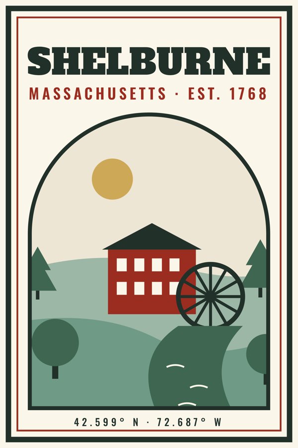 Shelburne Garden Flag artwork detail