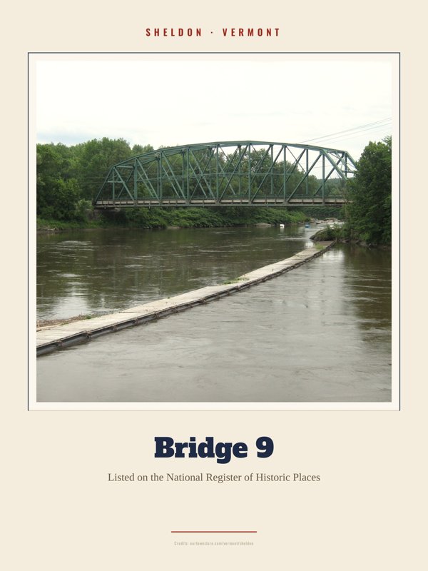Sheldon Bridge 9 Landmark Print artwork detail