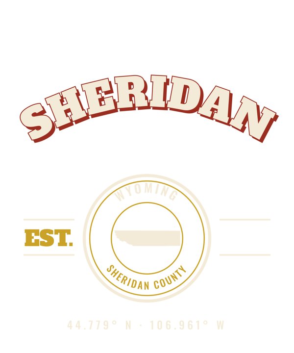 Sheridan Varsity Crewneck artwork detail