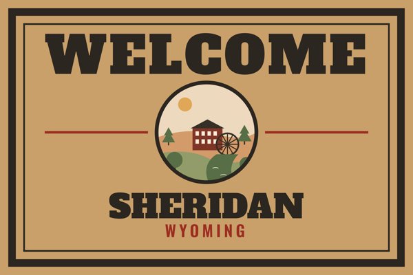 Sheridan Welcome Doormat artwork detail