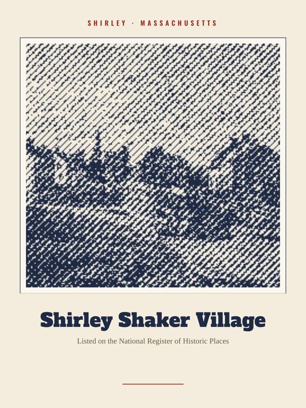 Shirley Shirley Shaker Village Landmark Print artwork detail