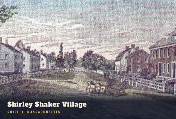 Shirley Shirley Shaker Village Postcard artwork detail
