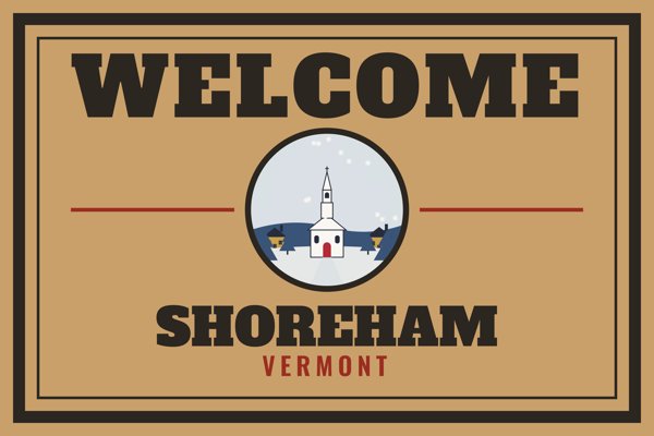 Shoreham Welcome Doormat artwork detail